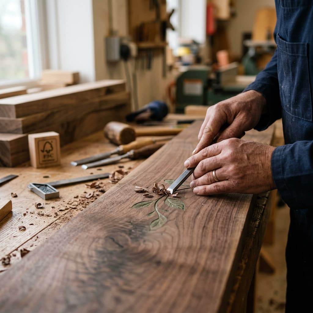 Premium sustainable wood and materials