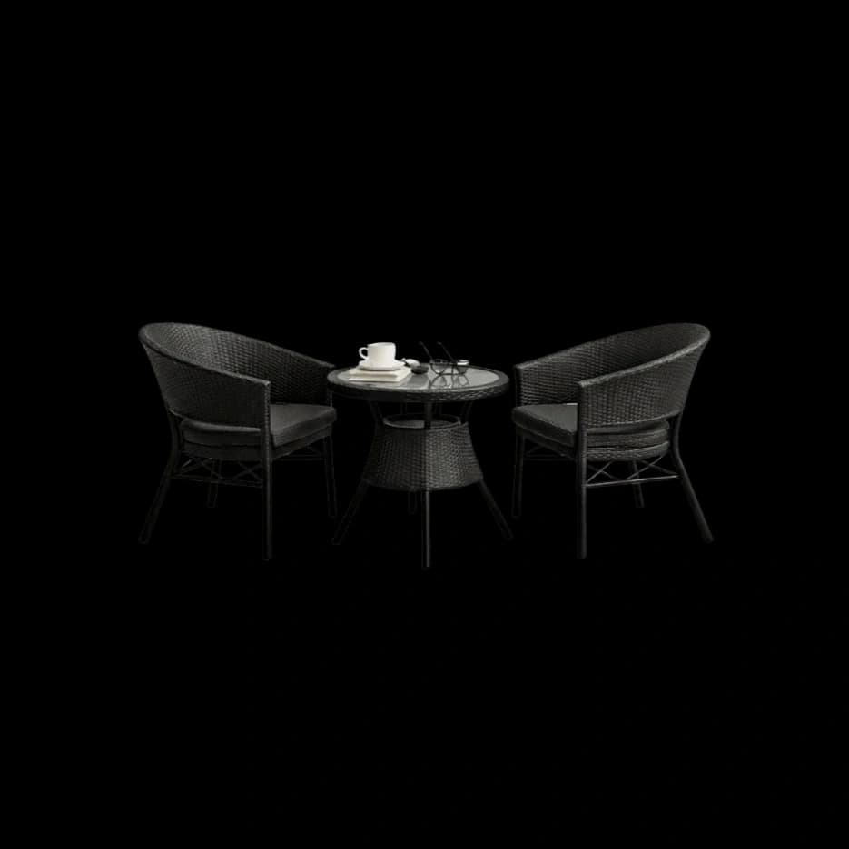 Vertex Black tea Table Set
